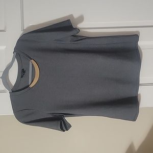 Dynamite gray with metal collar Blouse​​ in size medium